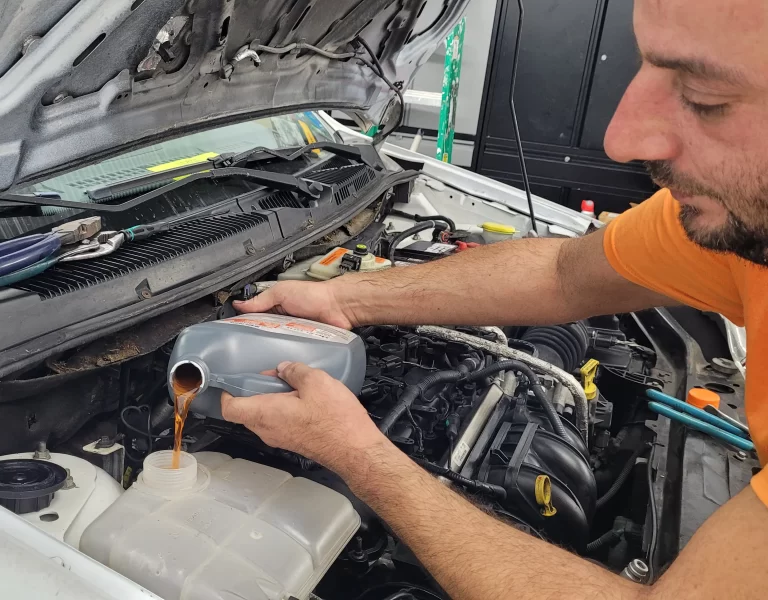 Coolent leak repair at Five Star Wheels and Tires
